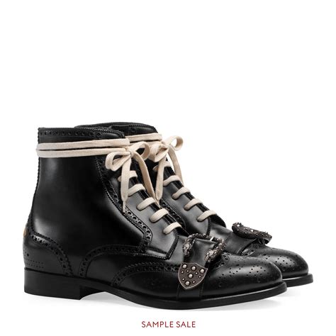 gucci queercore brogue ankle combat boots|Men's Designer Winter Boots & Ankle Boots .